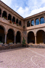 Fototapeta premium Famous Religious and Historical Site Santo Domingo Convent Built on the Foundations of Qoricancha Temple a Popular Attraction in Cusco Peru