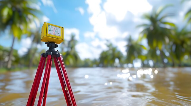 Photorealistic Flood Monitoring Station in Tropical Field Environment