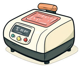 Retro Style Electronic Kitchen Appliance Device