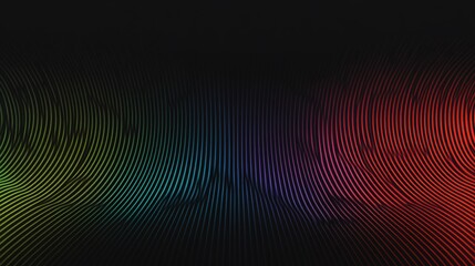 Fototapeta premium Abstract Rainbow Wave Lines Digital Art