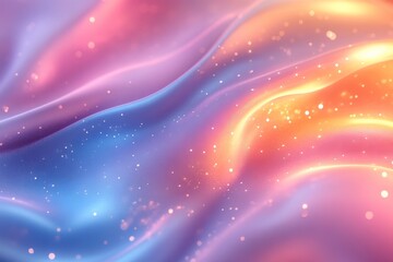 Obraz premium Colorful abstract waves with shimmering lights create a dreamy atmosphere for artistic expression