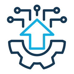 Development Icon Line Color Style for Process Improvement Pack Icon Themes
