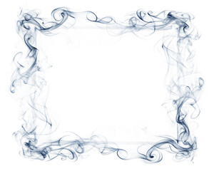 Smoke Frame, Isolated on Transparent Background. PNG
