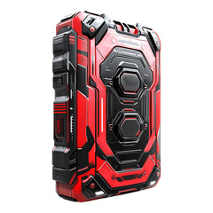 Naklejka premium PNG Futuristic Tech Device Against Transparent Background for Innovation, Technology, or Digital Design Projects