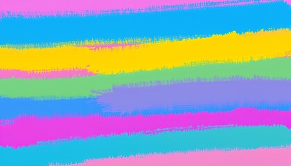 Obraz premium Vibrant Brushstroke Stripes in Pastel Hues