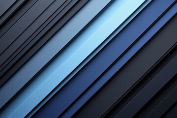 Obraz premium Abstract composition of layered dark and light blue surfaces creating a modern design aesthetic