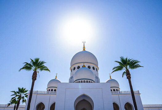 Grand White Mosque Background, White Mosque, Mosque Background Image And Wallpaper