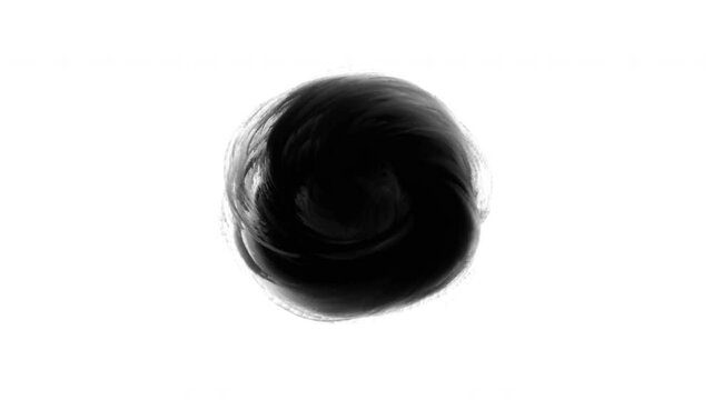 Abstract animation scribble lines and shapes in hand drawn doodle style. Monochrome pop art elements. Creative doodle 2d motion design.