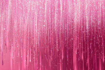 Radiant pink shimmering background with dazzling rain effects for mother's day, valentine's, weddings, and birthday parties with elegant borders for special celebrations