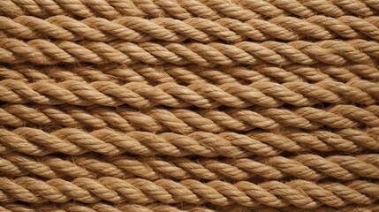 Close-Up Texture of Twisted Rope Capturing the Natural Fibers and Patterns in a Rustic Style for Various Design Projects