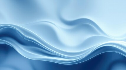 Abstract wave patterns in shades of gray and blue on an abstract background with a smooth silk-like quality resembling a winter morning, gentle ripples, calming waves, peaceful oceanic scene