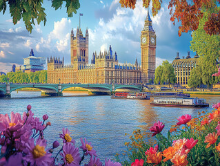 London’s Big Ben and Parliament by the River