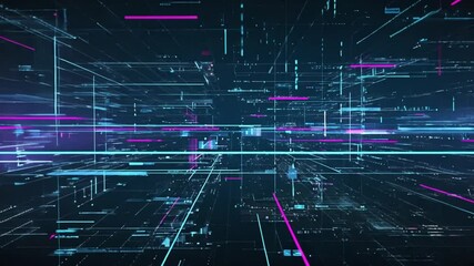 Conceptual futuristic look at information technology of internet of things IOT big data cloud computing using artificial intelligence AI - Powered by Adobe