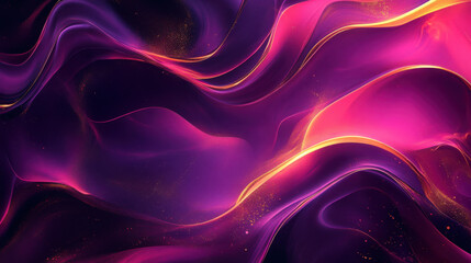 Luxurious abstract background with flowing purple and pink waves