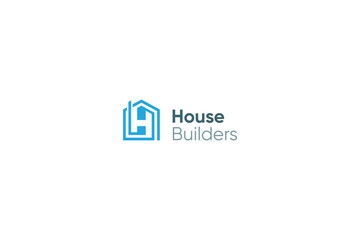 Fototapeta premium Letter H modern real estate logo