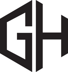 Fototapeta premium GH Polygon logo.eps
