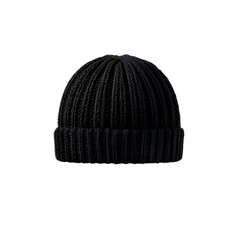 Winter Knit Wool Hat Isolated on White Background