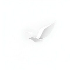  White Dove Origami Flying Symbolizing Peace