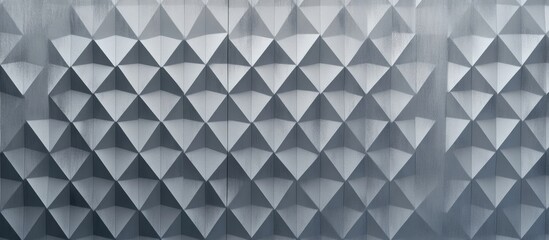 Obraz premium Textured geometric pattern with triangular shapes in various shades of gray Copy Space
