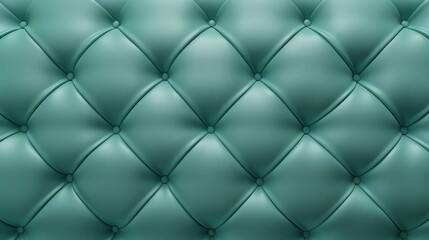 Elegant Tufted Upholstery in Soft Light Green Pastel Color with Diamond Patterns for Home Decor and Furniture Inspiration