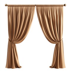 Curtain Isolated on White Background