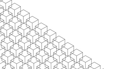 Fototapeta premium Abstract sketch of a building with lines, Abstract background. Vector abstract futuristic architecture concept with digital geometric connection lines. vector. technology communication data Science. 