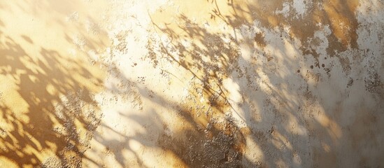 Textured wall with natural shadows and earthy tones ideal for backgrounds and design projects Copy Space