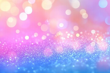 Obraz premium Glittering bokeh illumination with radiant particles on a pristine background for enchanting event photography or festive decorations