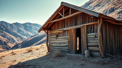 Abandoned Mountain Cattle Barn - Stunning Photorealistic AI Art