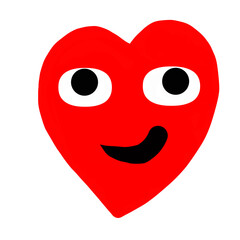 Flaming Heart Reaction Icon – Passionate & Fiery Love Symbol Design