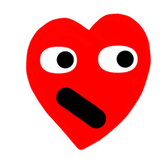 3D heart reaction illustration with a high-quality, realistic effect, making it perfect for visually stunning romantic designs.