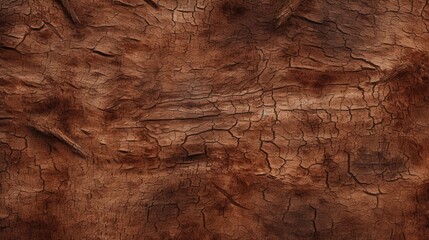 Detailed Seamless Closeup Texture of Tree Bark Background with Rich Warm Tones and Intricate Natural Patterns for Design Projects