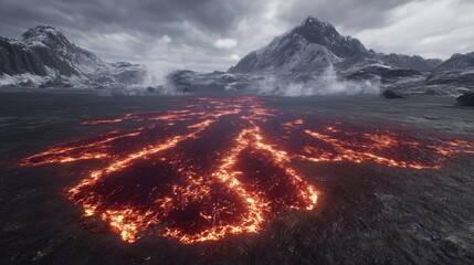 Lava Flows on a hot planet