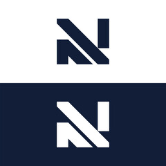 Modern N shape logo.