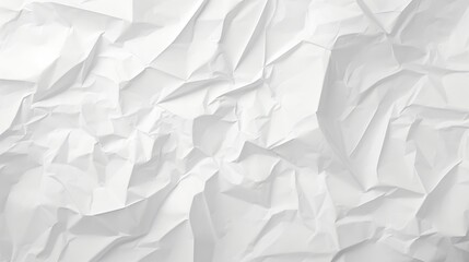 Obraz premium Seamless White Crumpled Paper Background Texture for Design Projects, Photography, Websites, and Digital Artwork Applications