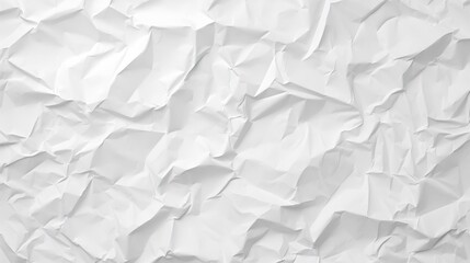 Obraz premium Crumpled White Paper Background Texture Seamless Pattern Ideal for Graphic Design Projects and Creative Backgrounds in High Resolution