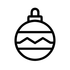 Obraz premium Christmas Ornament Ball Vector Icon for Holiday Decoration