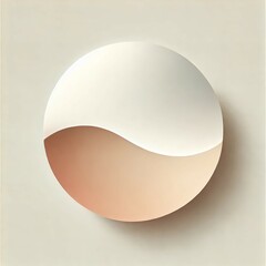 ミニマルな抽象円デザイン｜Minimal Abstract Circle Design