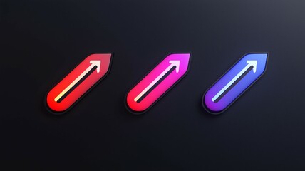 Obraz premium 様々な図形やアイコン素材