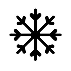 Snow Vector Icon for Winter and Weather Representation