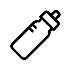Sports Water Bottle Vector Icon for Hydration and Fitness Representation