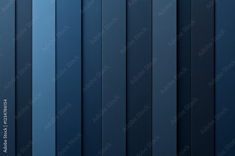 Poster shades of blue panels create a harmonious and calming background ideal for interior design and aesth