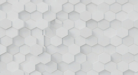 White Hexagonal Pattern background