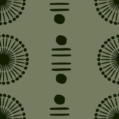 A seamless pattern with a boho design