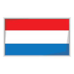 Obraz premium Netherland national flag shield Badge