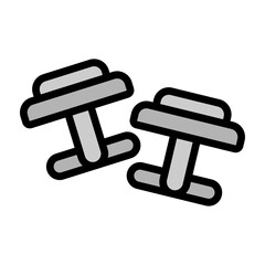 Cuff Links Vector Filled Icon Design
