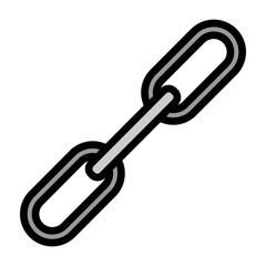Chain Vector Filled Icon Design