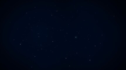 A moody, ethereal, low-contrast image of a starry night sky dark blue background, twinkling stars, light aura, mystical feeling, glittering celestial bodies