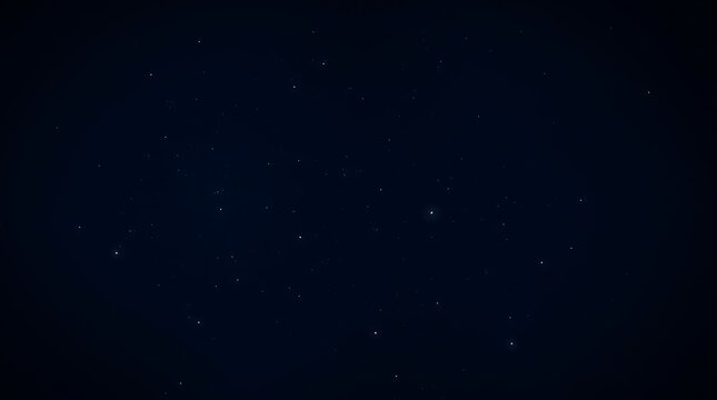 A moody, ethereal, low-contrast image of a starry night sky dark blue background, twinkling stars, light aura, mystical feeling, glittering celestial bodies