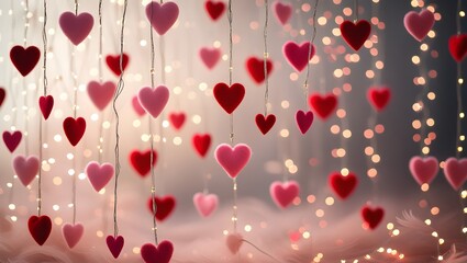 background with hearts